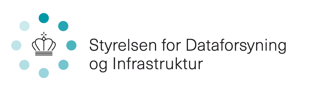 Logo for Styrelsen for Dataforsyning og Infrastruktur